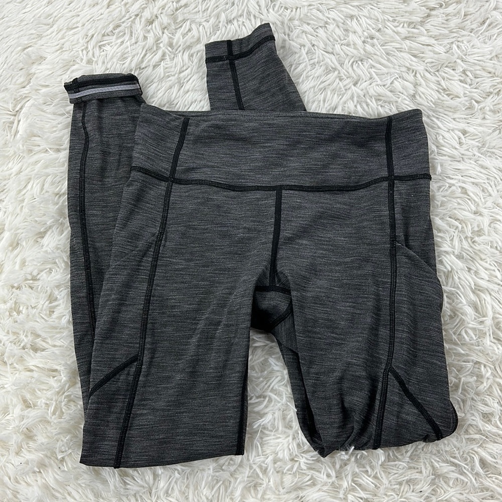 Lululemon Speed Tight Heathered Black